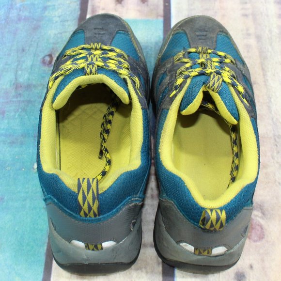 LL Bean Blue Suede Mesh Waterproof Trail Model Low Hikers Sneakers Size 6 - Picture 6 of 9